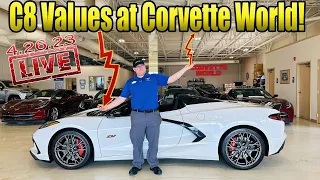 C8 PRICES are getting CLOSER to MSRP at Corvette World!