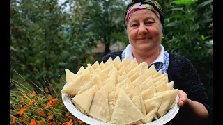 Village life in rainy weather / Azerbaijan's national "Paldava" baklava recipe / Crunchy sweets!