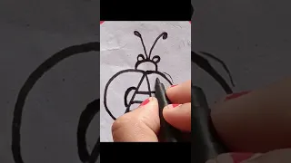 Easy Rule to Draw a Lady Bug 🐞🐞  #short#youtubeshorts #draw#ladybugdrawing #viral#trending