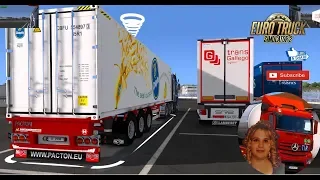 Euro Truck Simulator 2 (1.31) Pacton trailer V0.1 & MB Actros MP3 Cables Ready + DLC's & Mods