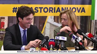 Regionali. Meloni (FdI): "Acquaroli valore aggiunto"