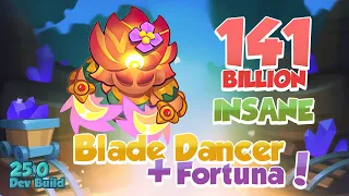 25.0 - BLADE DANCER is INSANE with Fortuna = 141 Billion | DEV BUILD Rush Royale