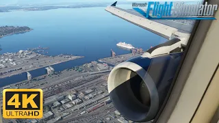 4K | Microsoft Flight Simulator 2020 - ULTRA GRAPHICS - FENIX A320 Landing at Seattle Tacoma Airport