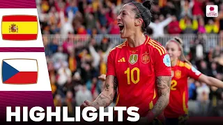Spain vs Czechia | Highlights | Women's Euro Qualifiers 09-04-2024