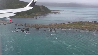 Freaky landing in Wellington