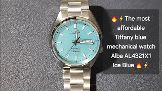 Most affordable Tiffany dial automatic watch Alba AL4321X1 #watch #automatic #mechanical #tiffany