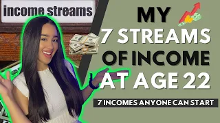 MY 7 STREAMS OF INCOME AT AGE 22 | PASSIVE INCOME | INCOME IDEAS