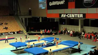 Japan 1 (JPN) - 2015 Trampoline Worlds - Qualification Synchro Routine 1