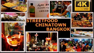 Amazing street food in Chinatown Bangkok Thailand 2022