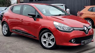 2013 (63) Renault Clio Dynamique Nav Energy 1.5DCi 5Dr in Flame Red. 10k Miles. 1 Owner. £7990