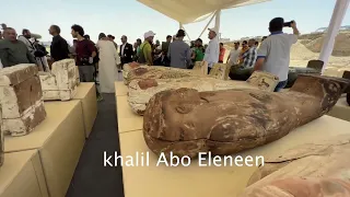 اكتشاف ٢٥٠ تابوت ومومياء بسقارة .. Egypt Discoverd 250 coloured coffins containing mummies
