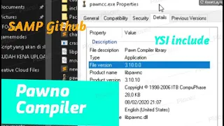 How Update the Pawno Compiler and YSI include  latest version of the Pawn language for SAMP Github