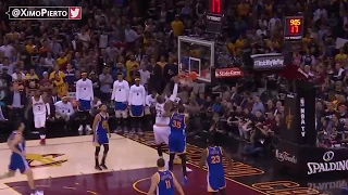 LeBron James Self Alley Oop Dunk Cavs vs Warriors NBA Finals 6-9-17