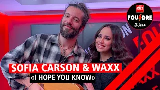 Sofia Carson et Waxx interprètent "I Hope You Know" en live dans Foudre