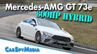 800hp Mercedes-AMG GT 73e Hybrid prototype testing at the Nürburgring