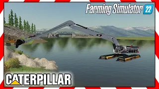 FS22 🚧 CAT 385C LR Amphibious Excavator 🚧 Farming Simulator 22 Mods