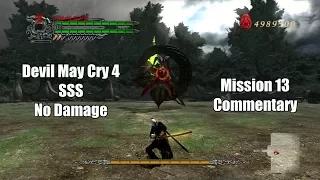 Devil May Cry 4 SE - Dante Must Die, No Damage SSS Rank - Mission 13 with Commentary