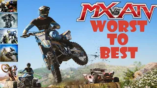 Ranking EVERY MX VS ATV From WORST TO BEST (Top 7 Games Including Legends!)