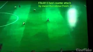 world best counter attack by Fc Barcelona (messi)