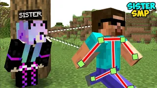 How I Secretly Hacked on My SISTER's Minecraft SMP!