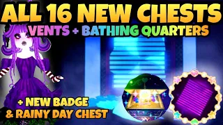 *ALL 16 NEW CHESTS LOCATIONS* in the *VENT MAZE & BATHING QUARTERS* Royale High New School Campus 3