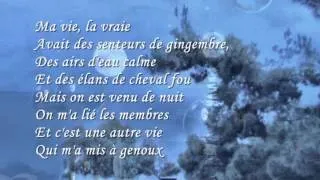 ma vie la vraie Adamo poeme paroles