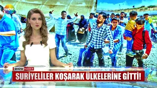 Suriyeliler koşarak ülkelerine gitti