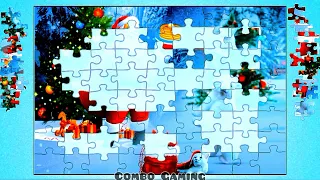 puzzle #1002 gameplay || new hd bear christmas cartoons jigsaw puzzle || @combogaming335