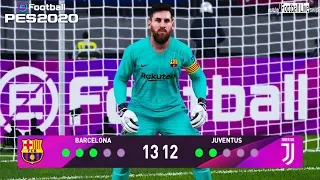 PES 2020 | goalkeeper L.MESSI vs goalkeeper C.RONALDO | Penalty Shootout | Barcelona vs Juventus