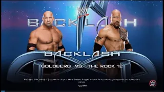 WWE 2K23- (Backlash 2003) Goldberg 🆚 The Rock 🔥🔥🔥 (Full Match)