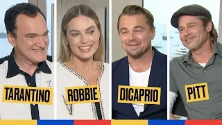 Avec Tarantino et le casting de Once Upon A Time In Hollywood