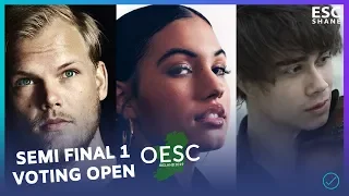 OESC 2019: Semi Final 1 (Voting Closed) Our Eurovision Song Contest