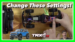 Change these TRX4M settings (crawler performance) Holmes Hobbies (TRX4 M Part 4)