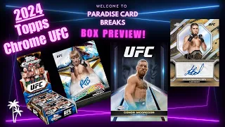 Exclusive Box Preview of 2024 Topps Chrome UFC Hobby Box!