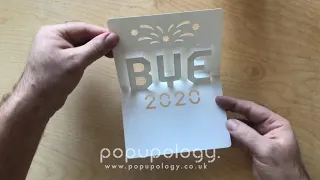 BYE 2020 POPUP CARD TUTORIAL