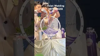 Mẫu tranh rót cát đám cưới đang hot toptop, set rót cát cho ngày cưới tại Helen Wedding