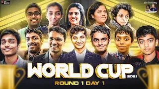 FIDE World Cup 2021 Round 1.1 | Live Commentary by Sagar, Amruta, Vidit, Samay