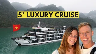 EXPLORING A 5* LUXURY CRUISE SHIP in HA LONG BAY Vietnam 🇻🇳