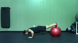 Stability Ball Push Up - HASfit Push Up Exercise Demonstration - Exercise Ball Pushup