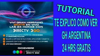 VER GH ARGENTINA GRATIS 24 HRS TUTORIAL