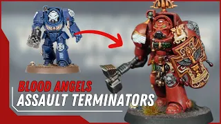 Make Sanguinius proud with these Blood Angels Assault Terminator conversions