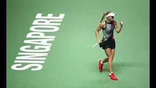 2017 WTA Finals Round Robin | Simona Halep vs. Caroline Wozniacki | WTA Highlights