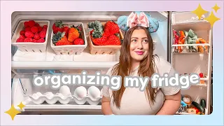 How To Organize Your Fridge To Prevent Food Waste🥒 | ADHD Friendly Refrigerator Organization