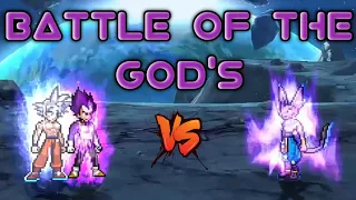 Goku MUI & Vegeta Ultra Ego VS Beerus MUI in Jump Force Mugen 👍