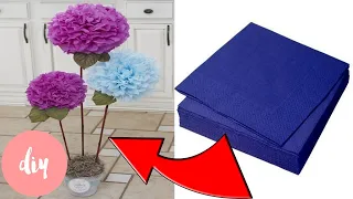 Как сделать цветы из салфеток. Салфеткадан гүл жасау. How to make flowers out of paper napkins