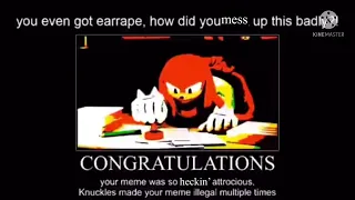 Knuckles approves Cuphead bosses!