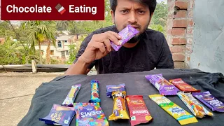 Chocolate Eating 🍫| Dairy Milk  Milky bar  5 star Bar one  Much Nestle Perk... | Real Eating Show