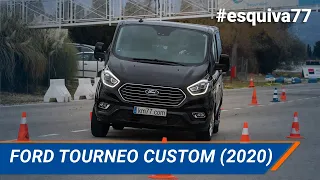 Ford Tourneo Custom (2020) - Maniobra de esquiva (moose test) y eslalon | km77.com