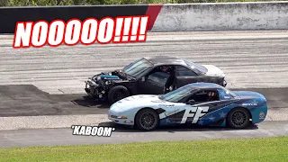 We BLEW UP The Engines in TWO Cars Right Before FF Drift Night... (High Speed Engine Swap Engaged)