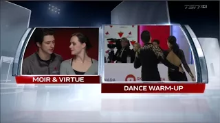 Tessa and Scott SD Warm Up and Interview Nationals 2018